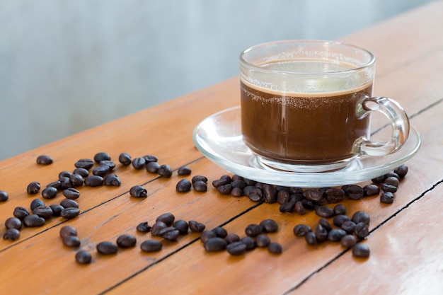 Close-up di una tazza di caffè sul tavolo