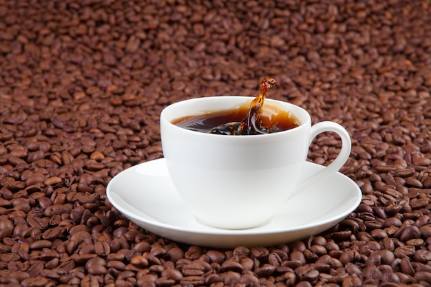 Close-up di una tazza di caffè