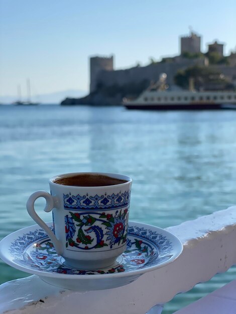 Close-up di una tazza di caffè