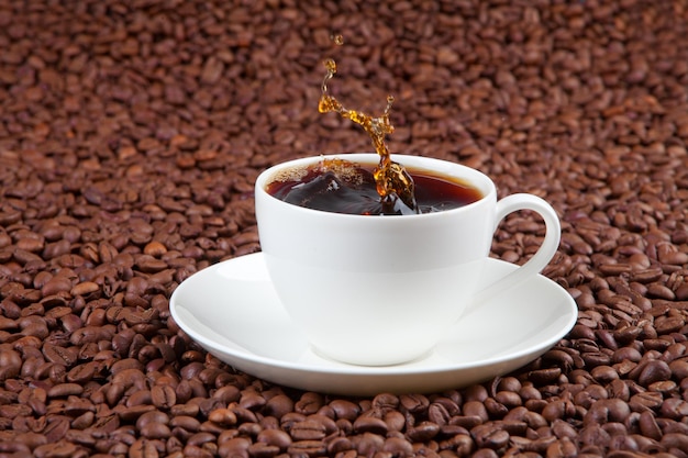 Close-up di una tazza di caffè