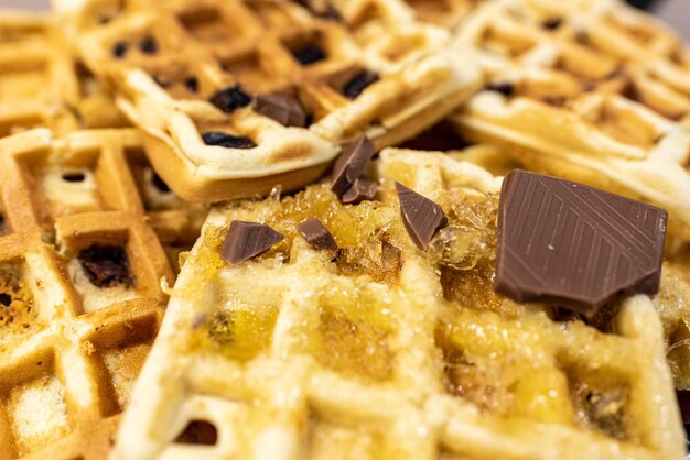 Close-up di una torta di cioccolato