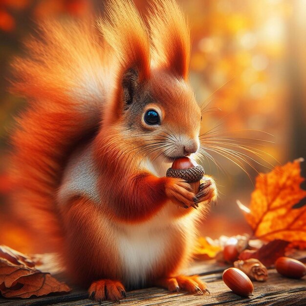 Close-up di uno scoiattolo