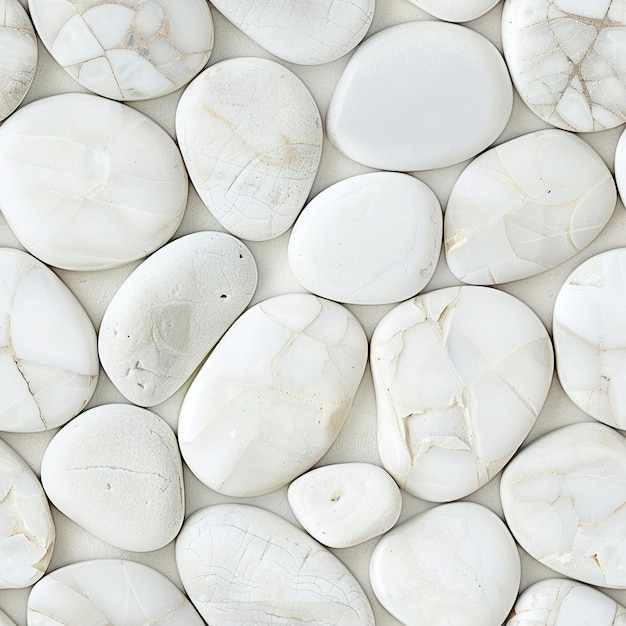 Close Up di White Pebbles modello senza cuciture