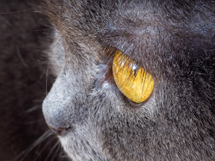 Photo close-up of cat eating