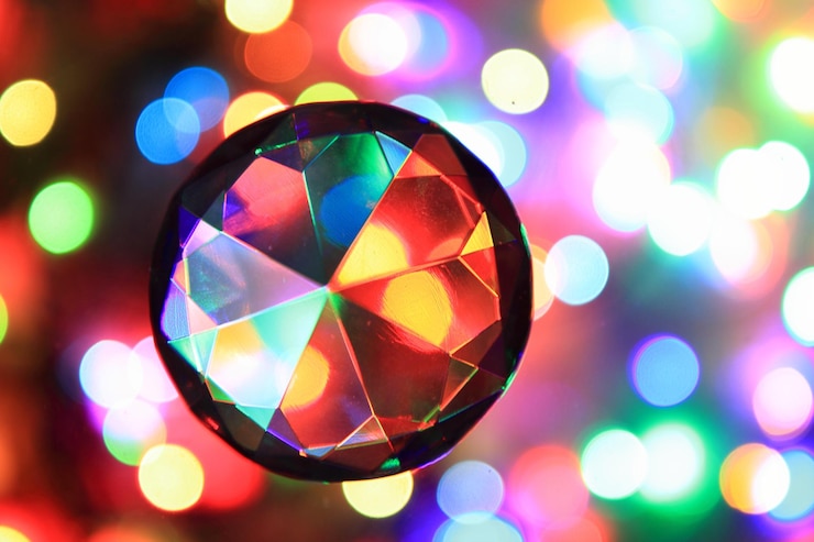 Photo close-up of multi colored lights