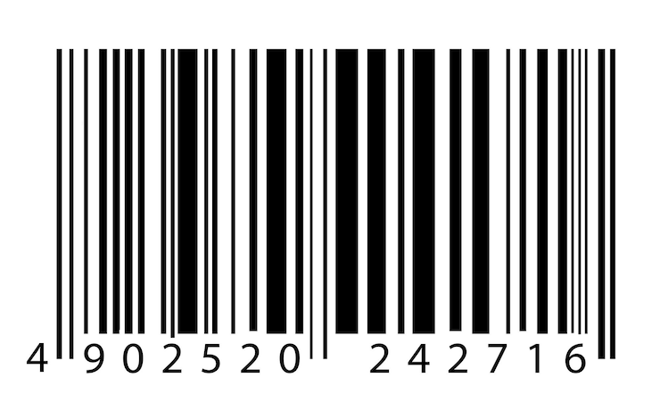 Photo close-up of text on white background