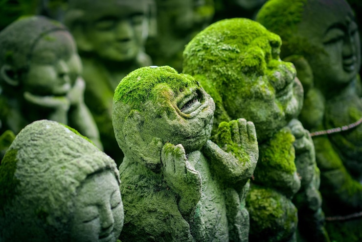 Photo close-up patung