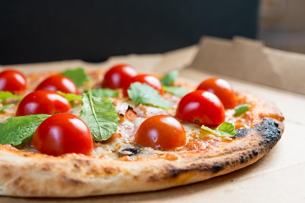 Close-up pizza