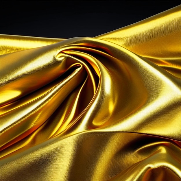 close up tessuto di seta d'oro sfondo tessuto di seta d'oro render 3d