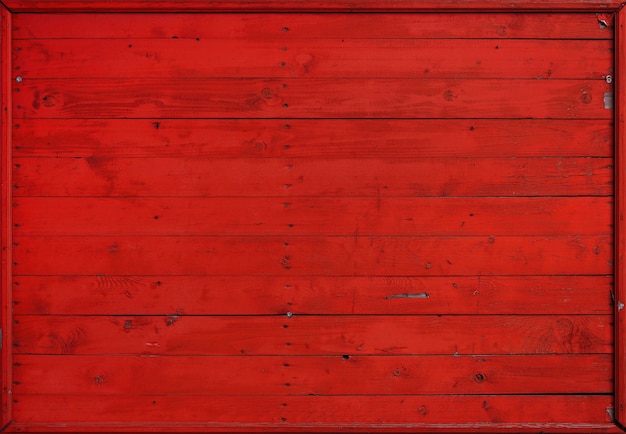 Close up texture di sfondo di rosso vintage weathered assi di legno dipinte, pannello a parete in stile rustico