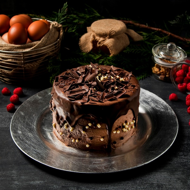 Close-up torta al cioccolato