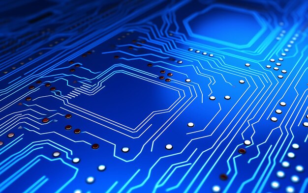 CloseUp dei bit quantistici di un computer quantistico