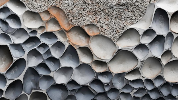 Closeup di materiale di cemento Un dettaglio della costruzione industriale generato dall'AI