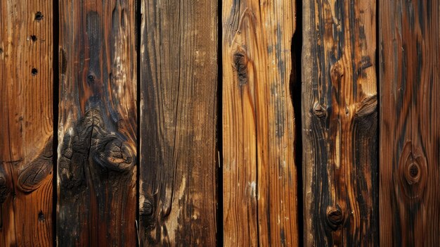 CloseUp di una recinzione di legno texturato