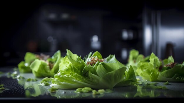 Closeup fotografia di insalata con verdure miste baby pomodori cetriolo sfondo bianco