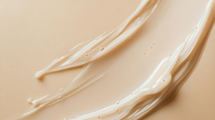 Closeup of Smooth Creamy Swirls