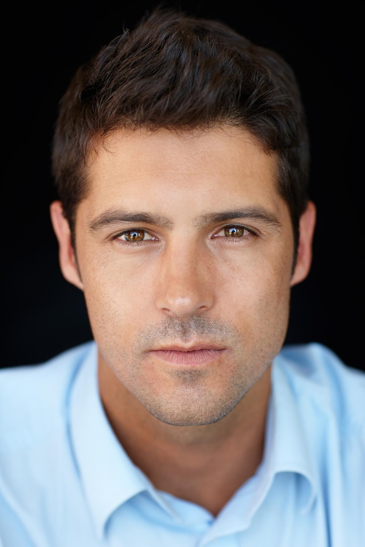 Photo closeup serious and portrait of businessman in studio with pride confidence or professional job male person corporate and career with face for occupation startup or employee on black background