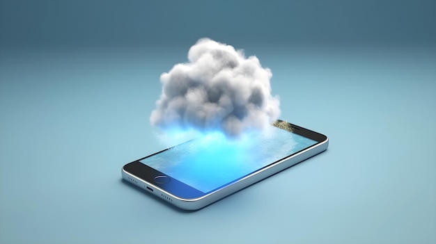 cloud computing 3d sul dispositivo smartphone