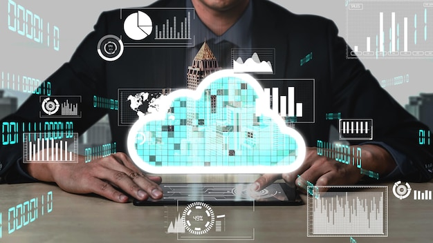 Cloud computing concettuale e tecnologia di archiviazione dei dati per l'innovazione futura