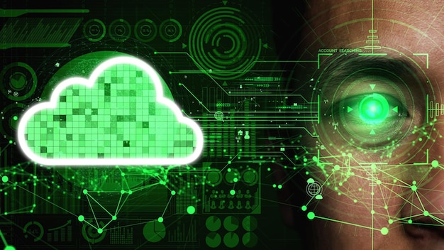 Cloud computing concettuale e tecnologia di archiviazione dei dati per l'innovazione futura