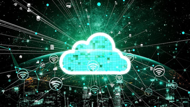 Cloud computing concettuale e tecnologia di archiviazione dei dati per l'innovazione futura