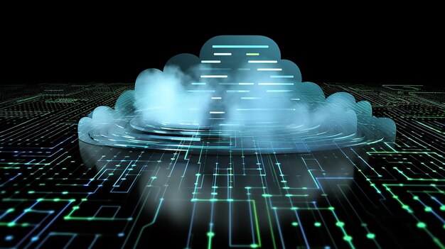 Cloud computing trasferimento di grandi dati su Internet tecnologia futura 3D