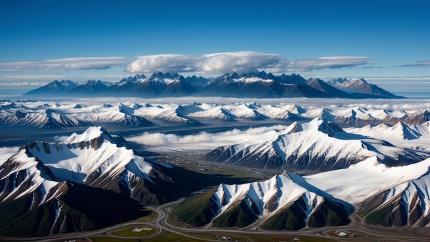 Cloud over batch in Alaska Generato dall'intelligenza artificiale