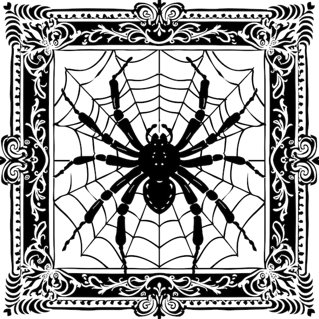 CNC Spider Cut Art con gambe e rete per decorazioni nella Fra Tshirt Tattoo Print Art Design Ink