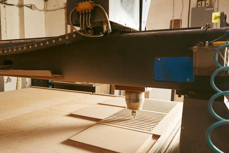 Photo cnc wood cutting cutter machine with numerical control