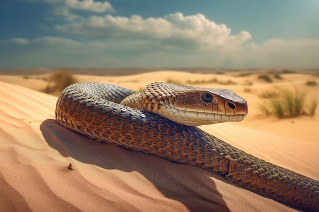 Cobra arabo nell'ambiente naturale