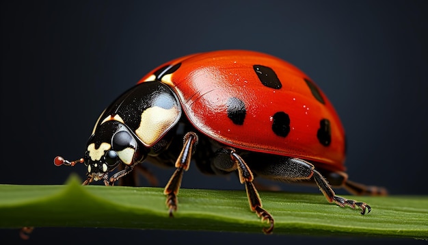 Coccinella di vista frontale