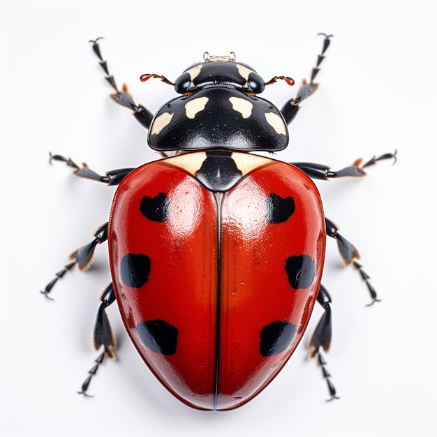 coccinella rossa e nera