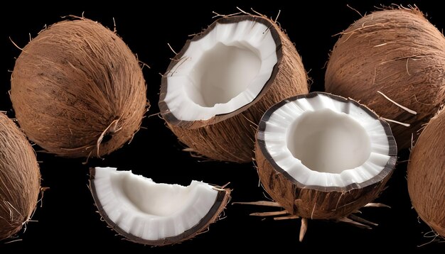 Cocco di frutta tropicale isolato