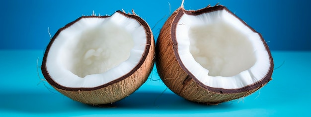 Cocco su uno sfondo blu Focalizzazione selettiva Cibo