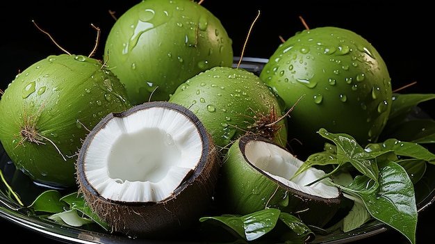 cocco verde di frutta naturale