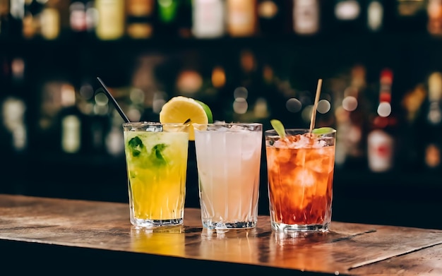 Cocktail al bar.