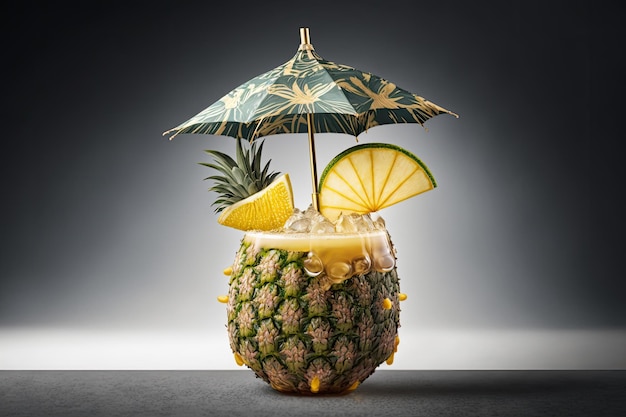 Cocktail all'ananas per l'estate AI generativa