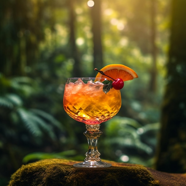 Cocktail con frutti tropicali