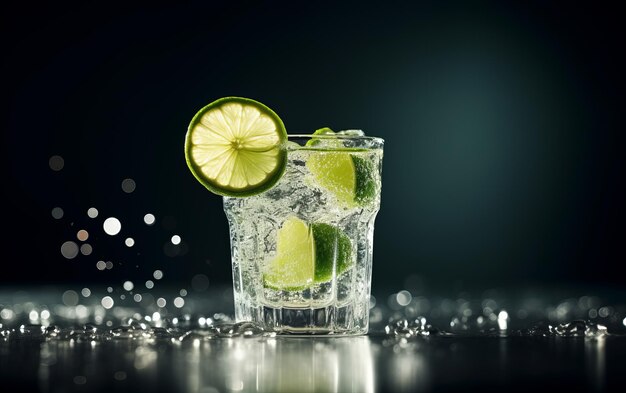 cocktail con lime verde