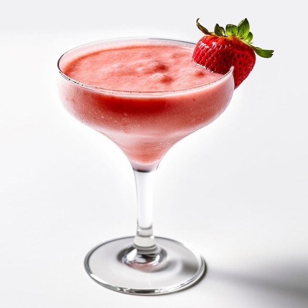 Cocktail daiquiri alla fragola realistico