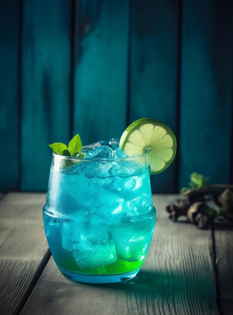 Cocktail della laguna blu Cocktail rinfrescante estivo
