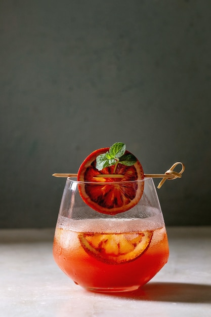 Cocktail di arance rosse