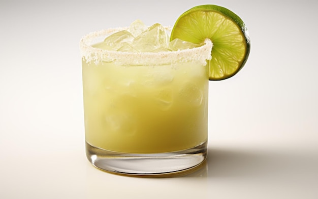 Cocktail di Margarita con guarnizione di lime e menta