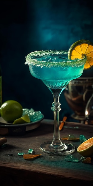 Cocktail Margarita AI generativa