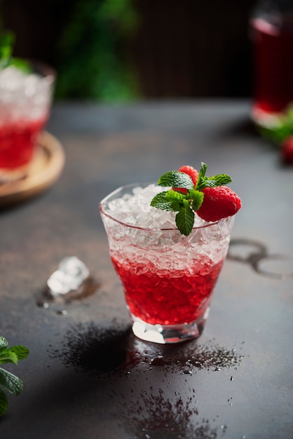 Cocktail rosso sfumato