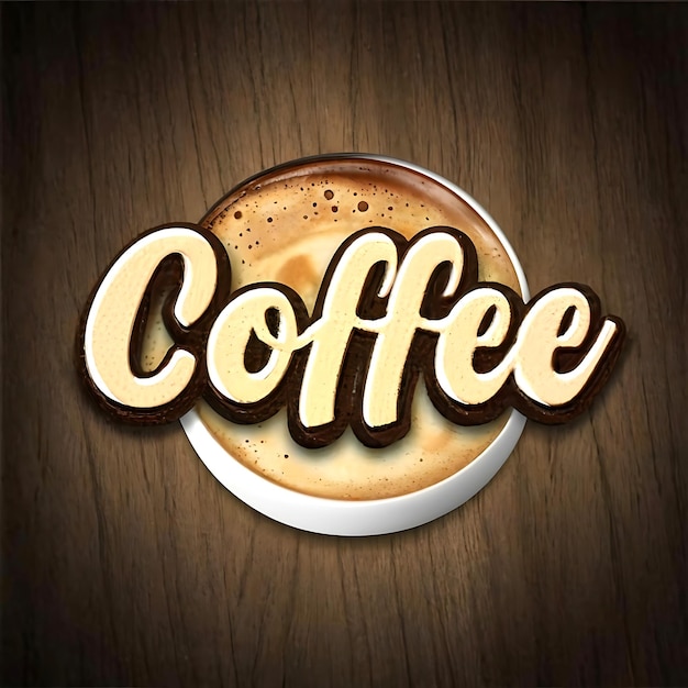 Coffee 3d Text Effect