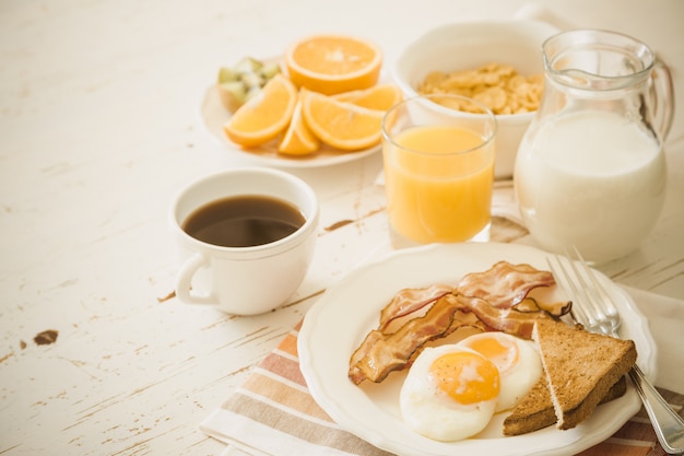 Colazione americana tradizionale