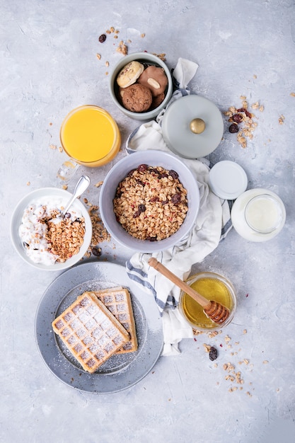 Colazione casalinga di muesli