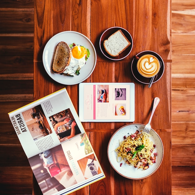 Colazione cibo delizioso cibo e bevande concetto