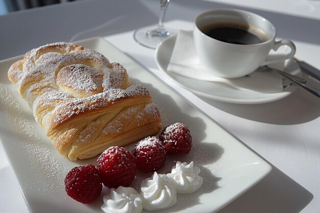 Colazione con caffè e dessert